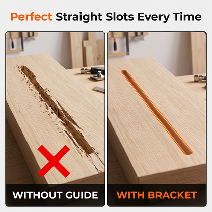 Aluminum Alloy Wood Router Slotting Bracket Guide Tool