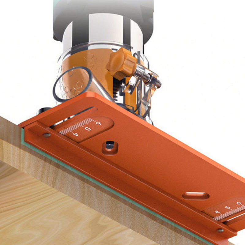 Aluminum Alloy Wood Router Slotting Bracket Guide Tool