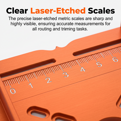 Aluminum Alloy Wood Router Slotting Bracket Guide Tool